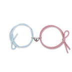 Pulsera Magnética Pareja azul y rosa
