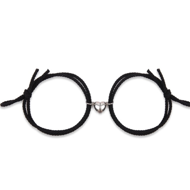 Pulsera Magnética Pareja negro y negro
