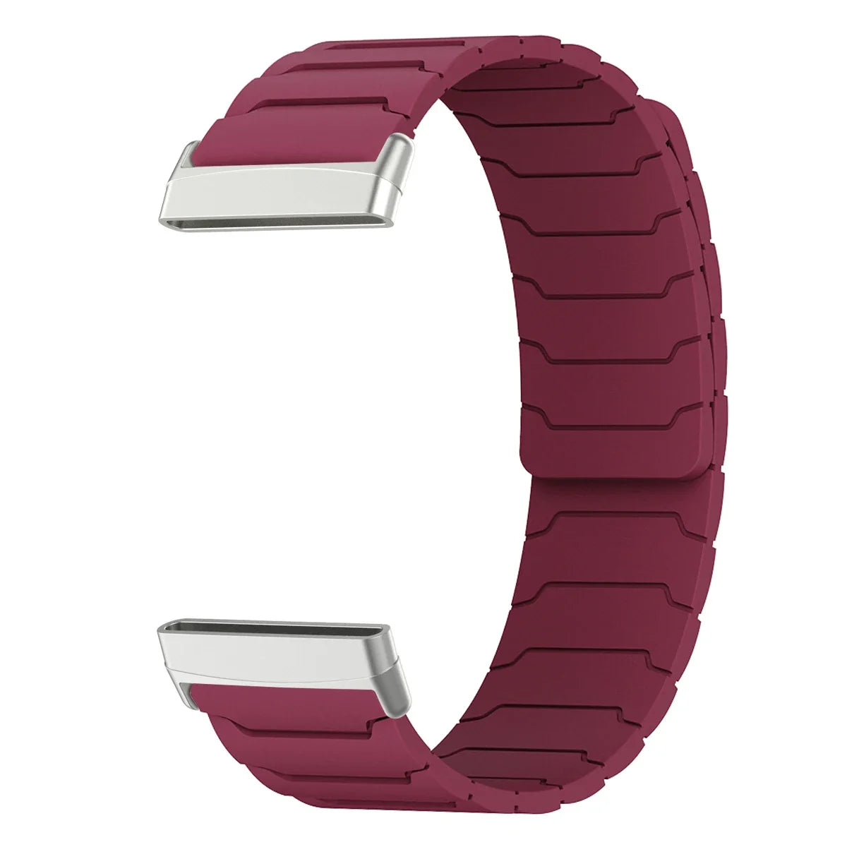 Bracelet aimanté pour montre Fitbit Versa 3, Versa 4, Sense 1 et Sense 2 bordeau