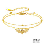 Bracelet ajustable ailes d'ange