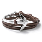 Bracelet ajustable ancre marine