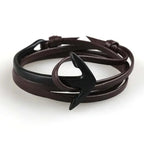 Bracelet ajustable ancre marine