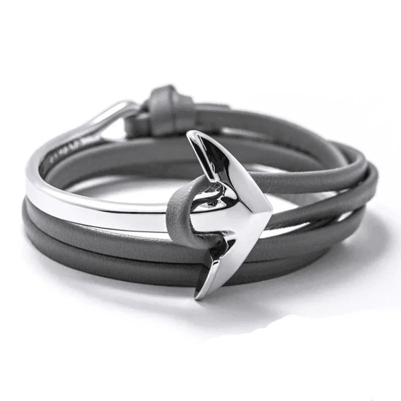 Pulsera ajustable ancla marina 