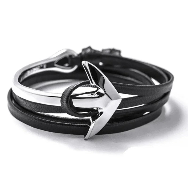 Pulsera ajustable ancla marina 