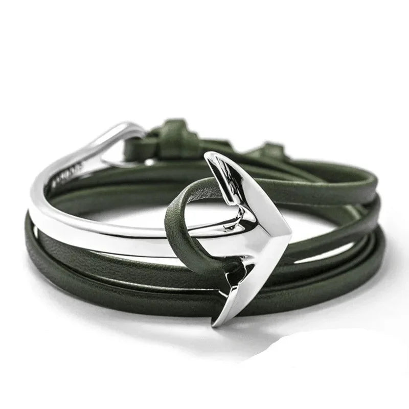 Pulsera ajustable ancla marina 