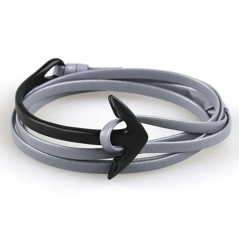 Pulsera ajustable ancla marina 