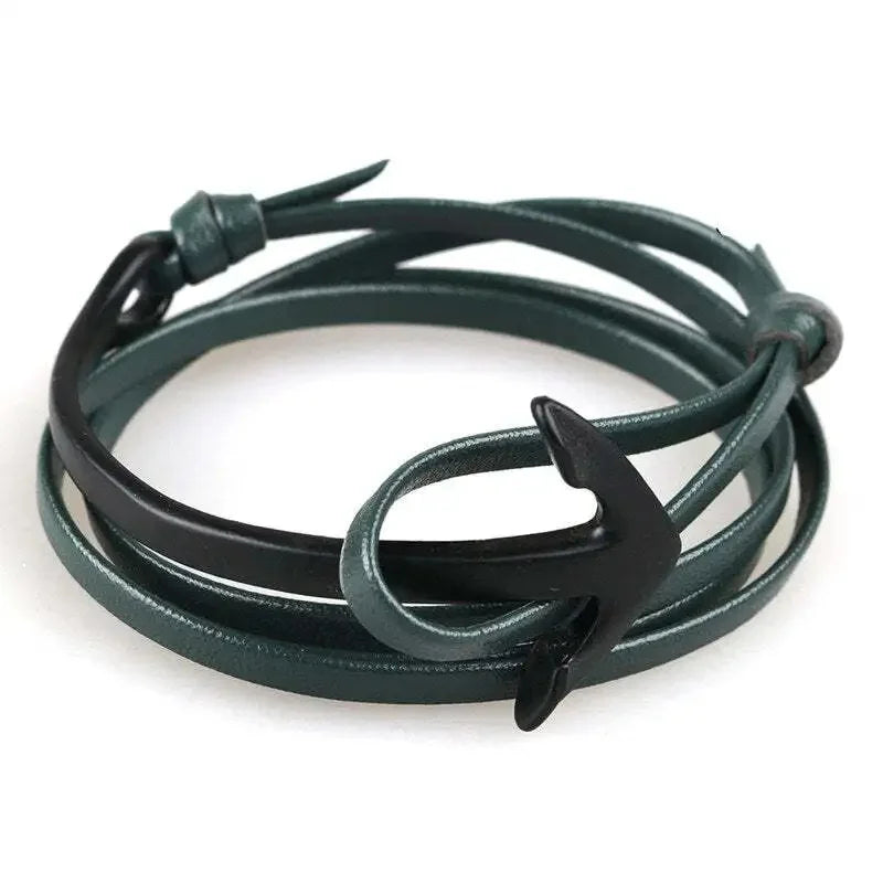Pulsera ajustable ancla marina 
