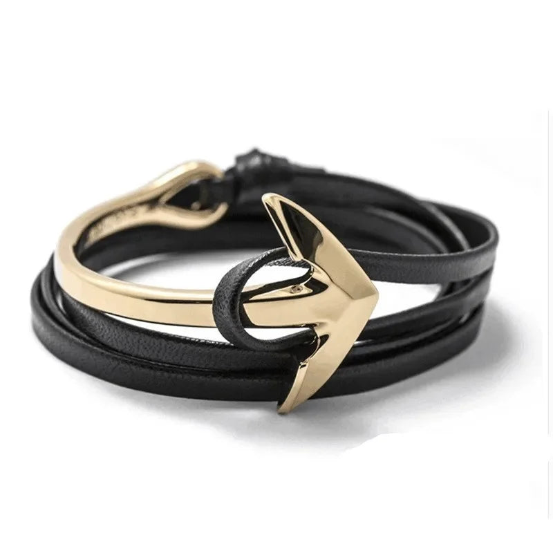 Bracelet ajustable ancre marine