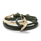 Pulsera ajustable ancla marina 