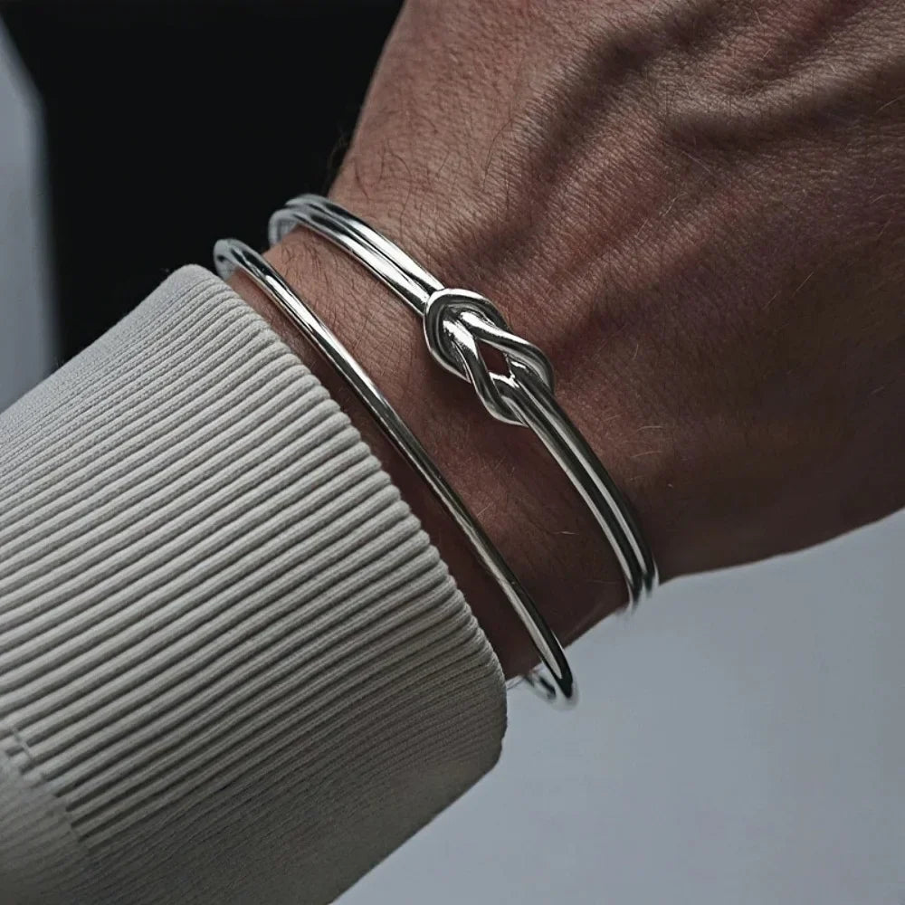Pulsera ajustable con nudo para hombre 