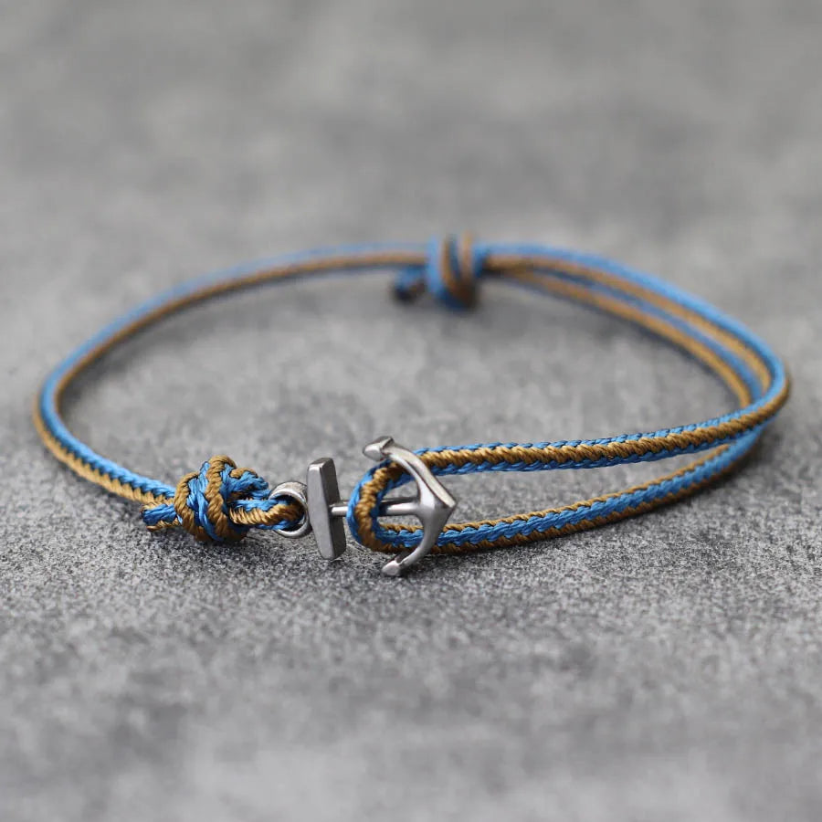 Pulsera ancla marina 