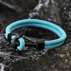 Pulsera ancla negra 