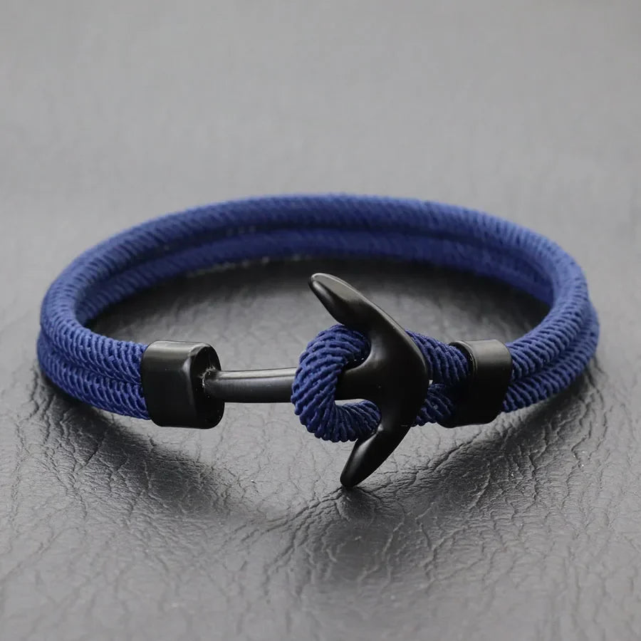 Pulsera ancla negra 