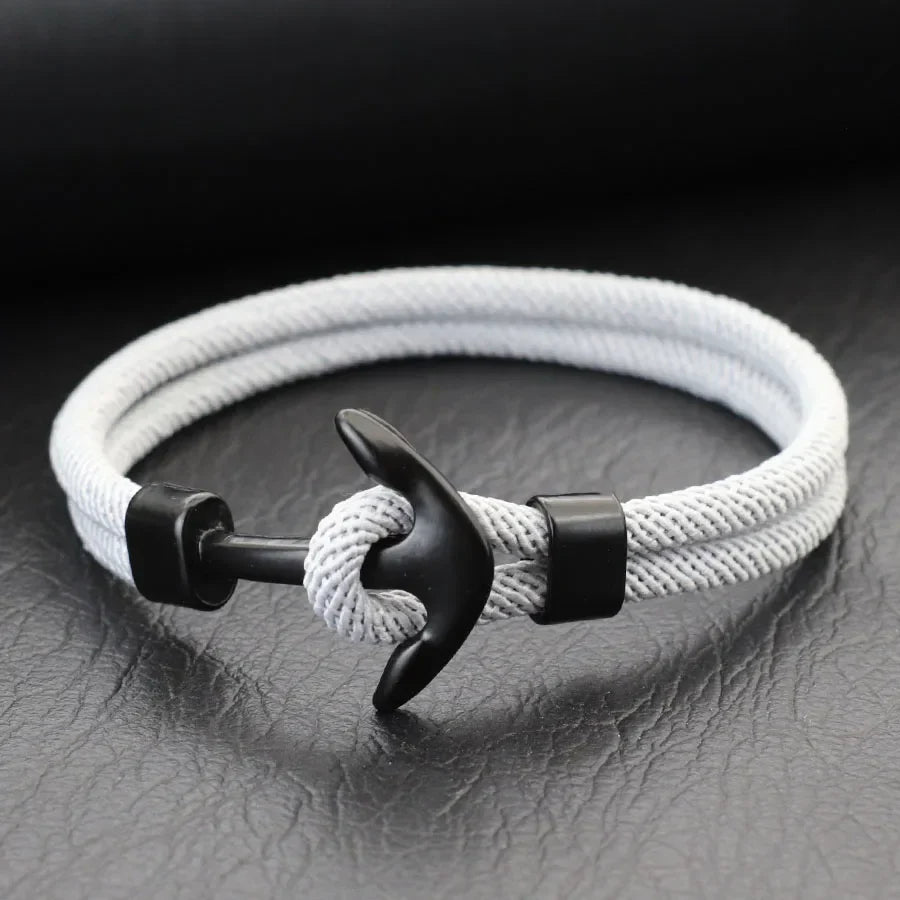 Pulsera ancla negra 