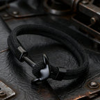 Pulsera ancla negra 