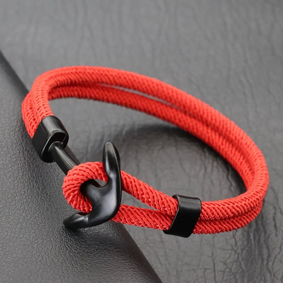 Pulsera ancla negra 