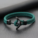 Pulsera ancla negra 