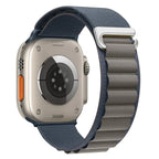 Pulsera Apple Watch con Hebilla Deportiva gris azul