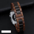 Apple Watch Wooden Band Brown and Black