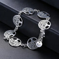 Pulsera Árbol de la Vida Esclava para Mujer Plata