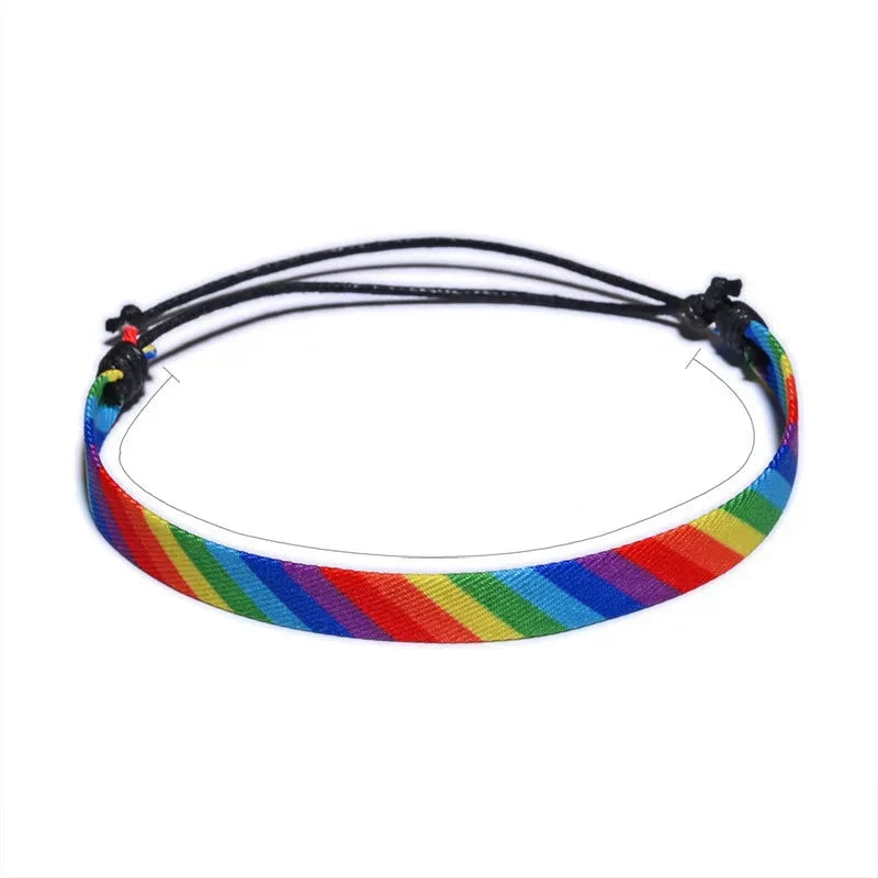 Bracelet arc-en-ciel ajustable