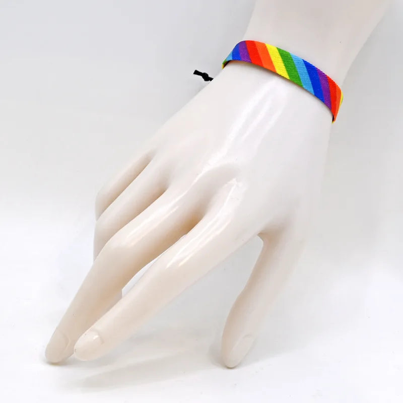 Bracelet arc-en-ciel ajustable 