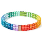 Bracelet arc-en-ciel orange