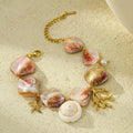 Shell Bracelet with Beautiful Mother-of-Pearl Beads