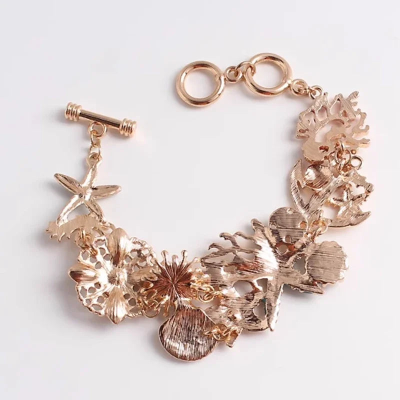 Bracelet with Red Colored Shells