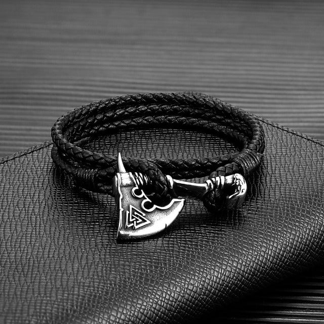 Black Viking Axe Bracelet