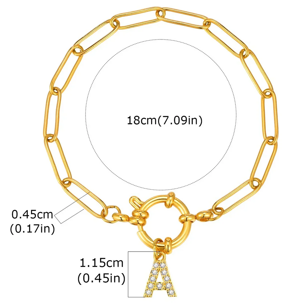 Bracelet personnalisé avec initiale
