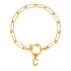 Bracelet personnalisé avec initiale c