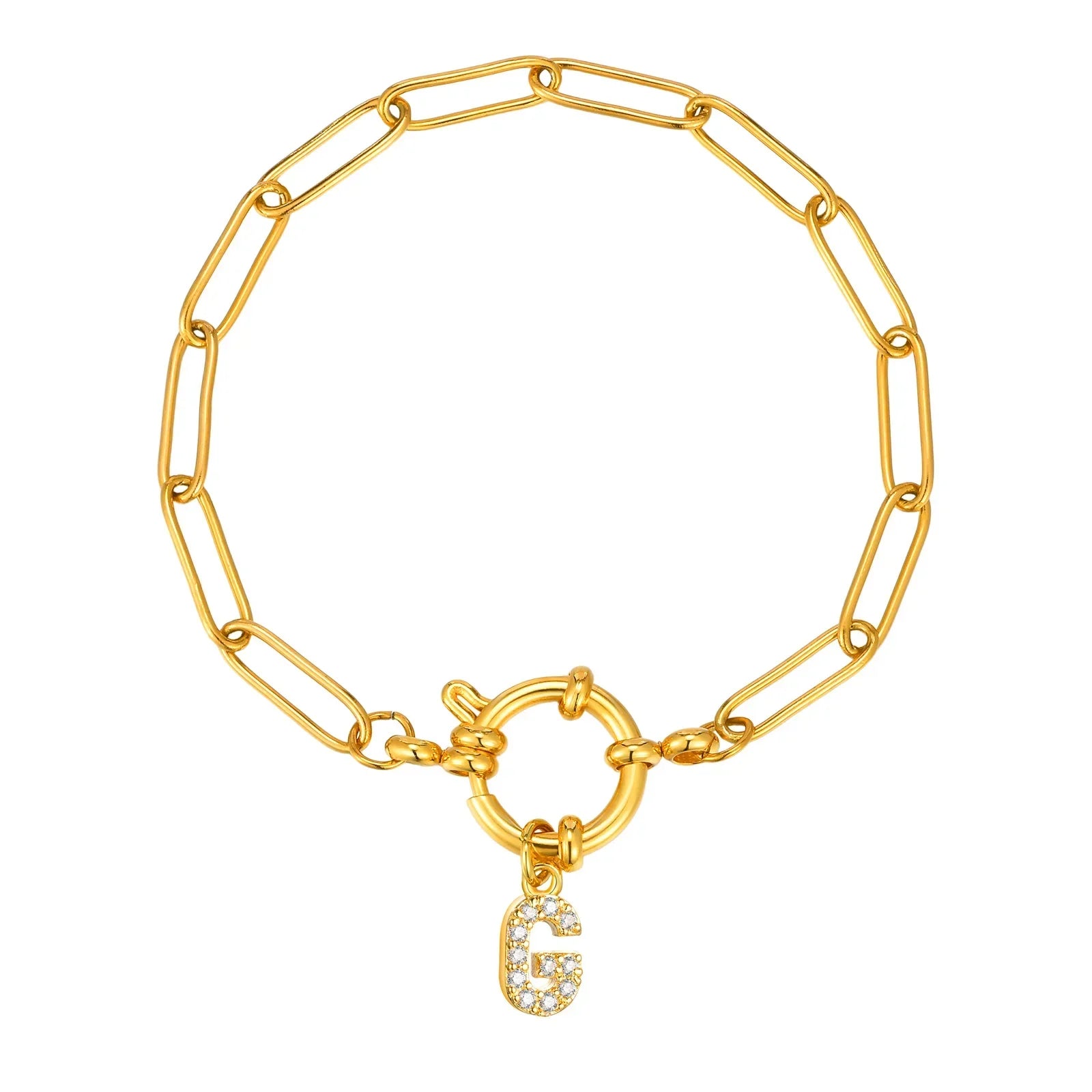 Bracelet personnalisé avec initiale g