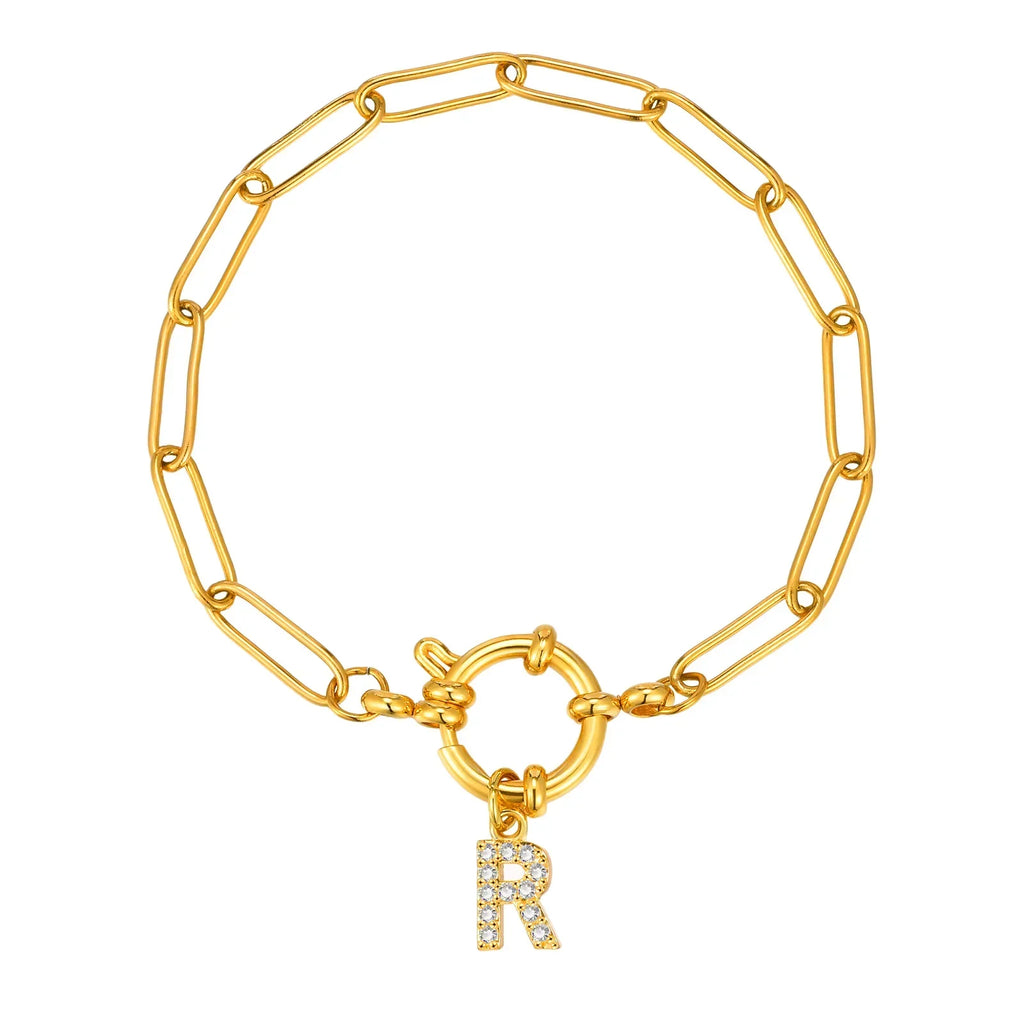 Bracelet personnalisé avec initiale r