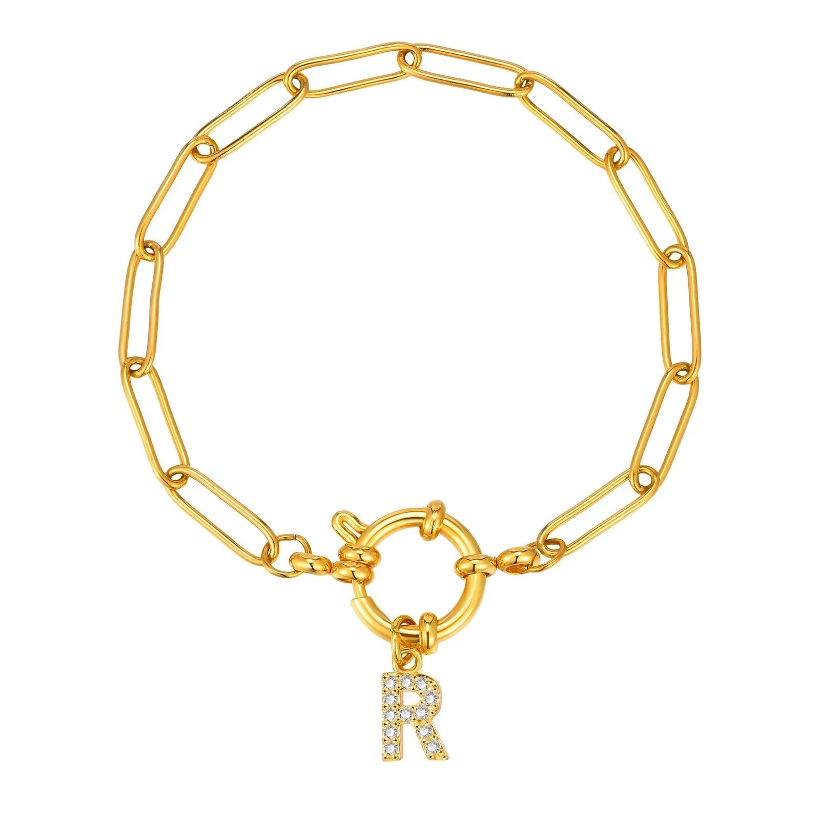 Bracelet personnalisé avec initiale r