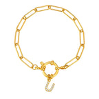 Bracelet personnalisé avec initiale u