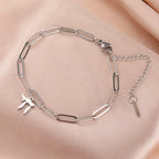 Bracelet avec le symbole de vie juive Chai argent
