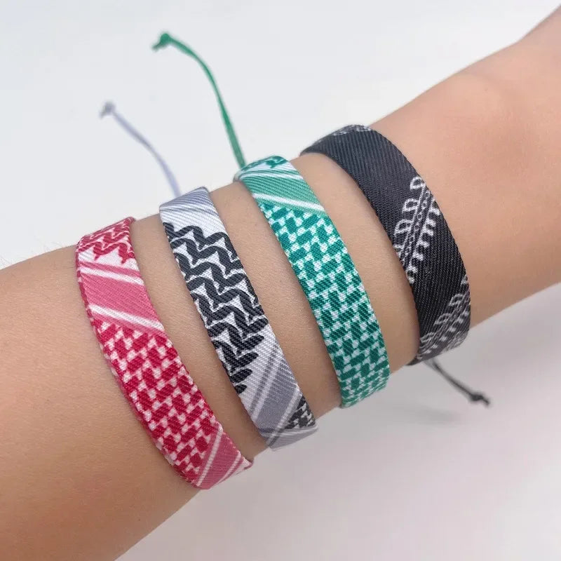 Pulsera con motivos geométricos Keffiye árabe 