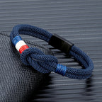 Bracelet with nautical knot in rope