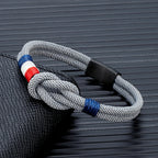 Bracelet with nautical knot in rope