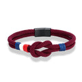 Bracelet with nautical knot in rope