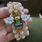Pulsera con abalorios de abeja 