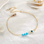 Bracelet avec Perles Contre le Mauvais Oeil