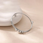 Bracelet avec Perles Rotatives Anti-Stress pour Homme ou Femme argent
