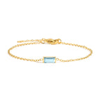 Pulsera con Piedra de Nacimiento de Color