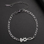 Bracelet avec symboles juifs Menorah et l'étoile de David argent