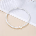 White initial letter bracelet