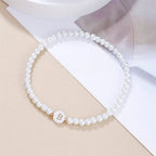 Bracelet blanc initiale b