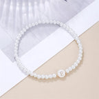 Bracelet blanc initiale e
