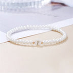 White initial letter bracelet